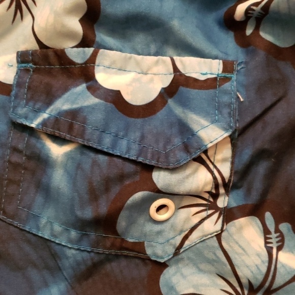 ☃️op Swim Trunks 24 Month Hawaiian Print Blue - Picture 6 of 7